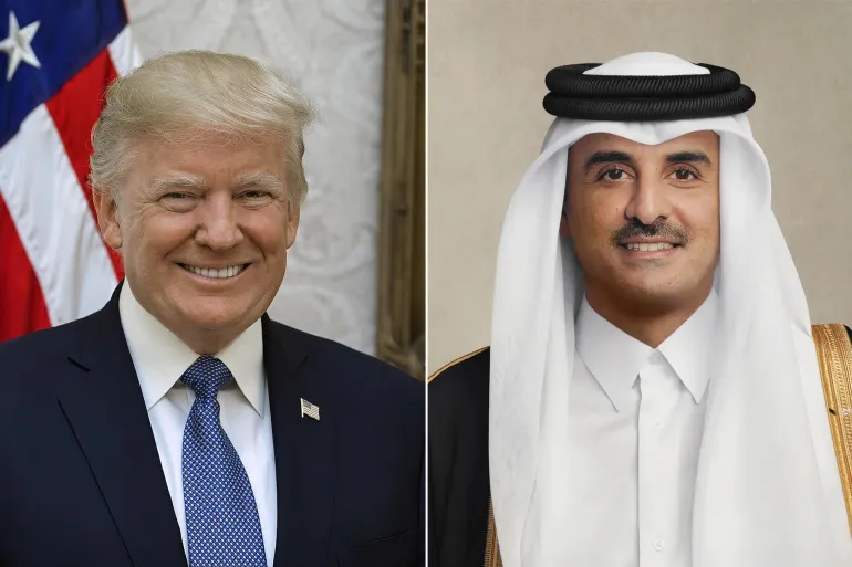 اتصال بين أمير قطر وترامب لاحتواء التوترات الإقليمية