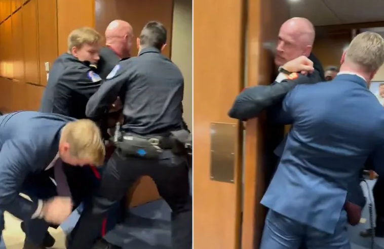 شعار ضد الحرب يثير جدلاً بواشنطن