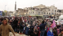 مظاهرات في شمال وشرق سوريا تنديدا بالقصف التركي