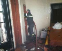 إخماد حريق شب في منزل ببرالياس واقتصرت الأضرار على الماديات