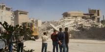 انهيار مبنى في ريف دمشق.. والضحايا أب وابنه