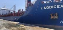 سفينة لاوديسيا تصل طرطوس بعد احتجازها في لبنان