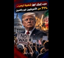 فيديو: حرب إيران تهز شعبية ترمب.. 71% من الأمريكيين غير راضين