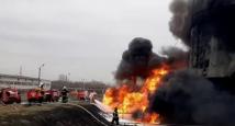 روسيا: حريق بمستودع للنفط في بيلغورود
