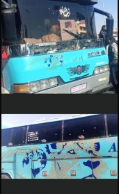 قتلى وجرحى في استهداف حافلة ركاب على طريق دمشق–السويداء