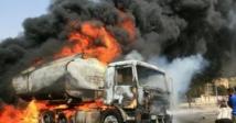 السيطرة على حريق صهريج فيول في حماة