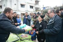 توزيع مساعدات في عدة قرى بريف جبلة