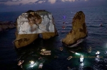 صخرة الروشة بين رمز الوطن وساحة النزاع.. تكريم للشهداء أم استعراض سياسي؟