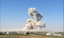 انفجار بمقر عسكري قرب مطار حلب الدولي شمالي سوريا