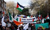  مظاهرة في أيرلندا تطالب بوقف التجارة مع الكيان الاسرائيلي