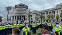 مظاهرات ضد اللقاحات في نيوزيلندا
