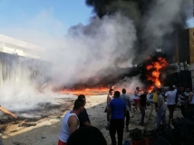 حريق يلتهم خيماً بمخيم للنازحين السوريين في بحِنّين - المنية